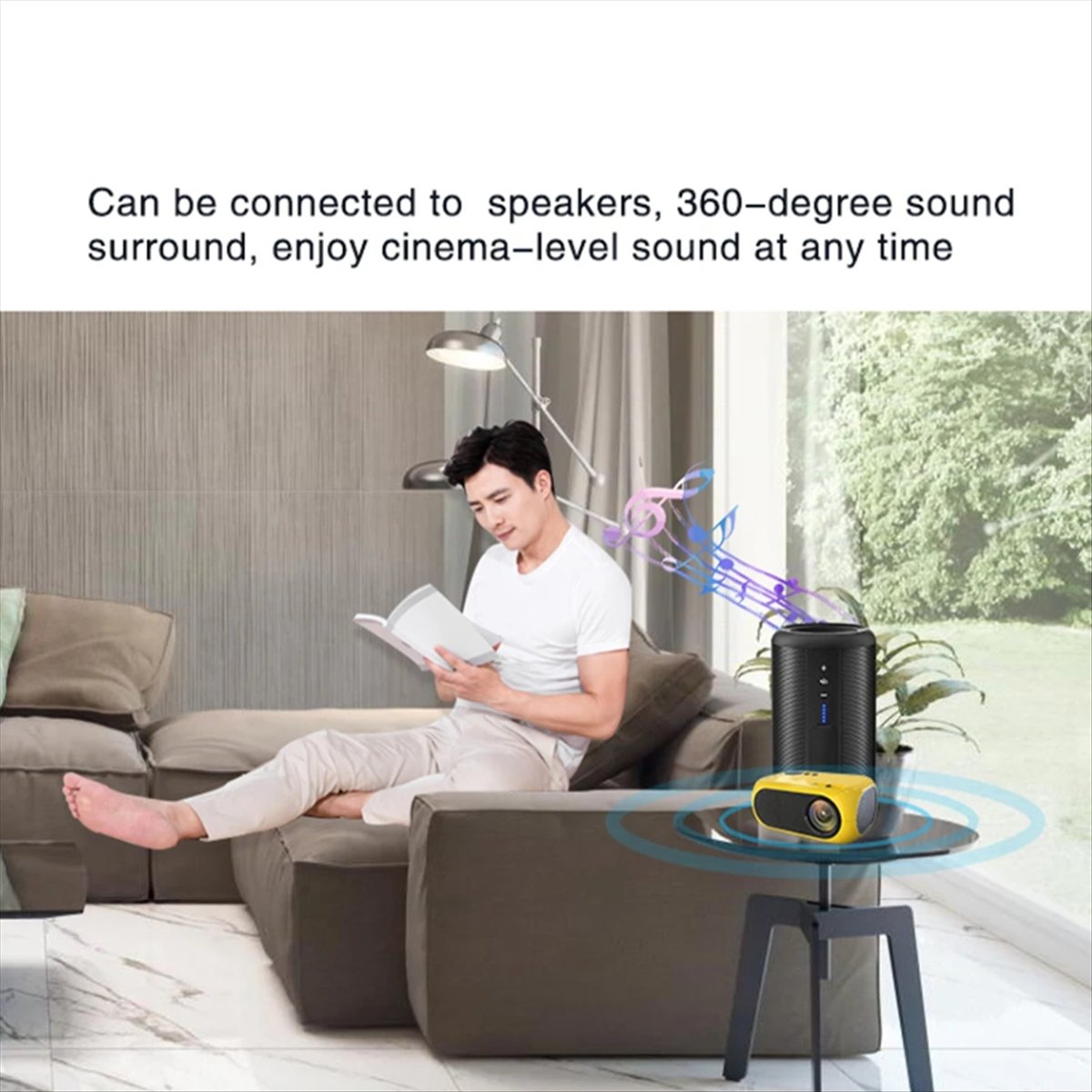 Mini Projector Portable - A64I Portable Mini Projector 360P LED