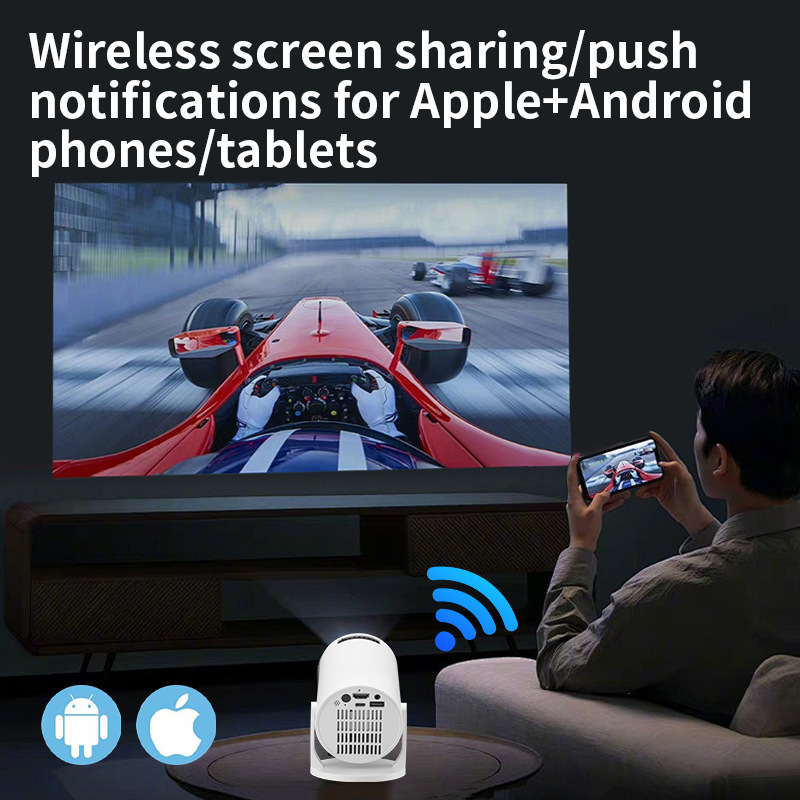 NEW Wifi HY300mini 2026  4K Sm - Mini Projector Portable ulasan dan harga